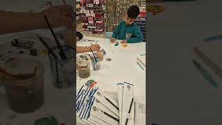 Art sessions at the HobbyCraft pt2 art hobbycraft birmingham fun [upl. by Hooge]