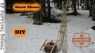 NEW How to make winter Snowshoes  Roycroft ski shoes  Bushcraft  Woodcraft  Survival in winter [upl. by Ycniuq]