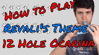 Tutorial  Revalis Theme  Zelda Breath of the Wild  12 Hole Ocarina [upl. by Mayhs]