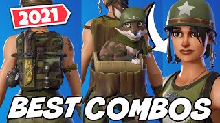 THE BEST COMBOS FOR MUNITIONS EXPERT SKIN 2021 UPDATED  Fortnite [upl. by Ahsienahs]