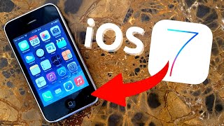 iOS 7 on an IPHONE 3G  Whited00r 7 Review [upl. by Eremaj985]