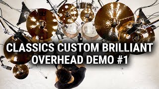 Meinl Cymbals  Classics Custom Brilliant  Overhead Demo 1 [upl. by Ellehsim]