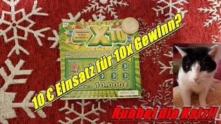 Rubbel die Katz  das X10 Rubbellos für den zehnfachen Gewinn [upl. by Fesoy]