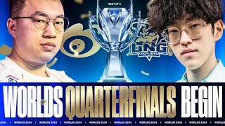 WORLDS QUARTERFINALS LPL SHOWDOWN  LNG VS WEIBO WORLDS 2024  CAEDREL [upl. by Yanrahs893]