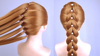 Ponytail Hairstyle For Long Hair  Trendy Hairstyle For Teenagers  Easy And Simple Hairstyle [upl. by Netsirc]