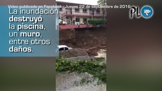 Empresaria graba la devastación de su hotel en Mazatenango [upl. by Elata]