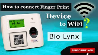 Attendance System  BioLYNX How to connect fingerprint device to WiFi [upl. by Adalai]