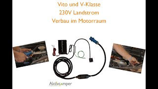 230V Landstrom nachrüsten im Mercedes Vito VKlasse Marco Polo Activity [upl. by Ahsilek]