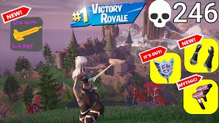 246 Elimination Solo Vs Squads quotZero Buildquot Gameplay Wins Fortnite chapter 5 [upl. by Selrhc]