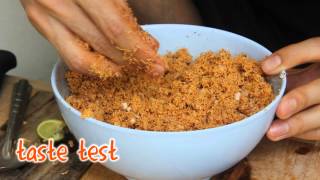 Sri Lankan Food Adventure Pol Sambol Recipe [upl. by Katalin]