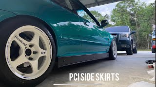 PCI SIDE SKIRTS INSTALL CIVIC COUPE EJ1 [upl. by Oringa579]