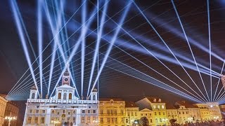 Multimedia laser show  Böhmisch Budweis 2015 [upl. by Mirielle866]