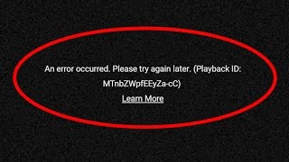 How to fix An error occurred Please try again later in Youtube [upl. by Jp]