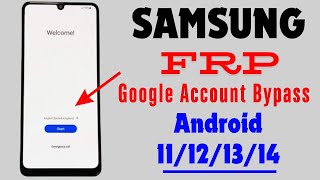 Samsung FRP Bypass 2024🔥Android 11121314  New Method  Frp Lock Unlock All Samsung Frp Bypass [upl. by Idelson]