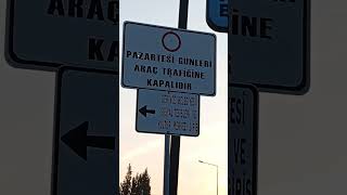 TAŞIT TRAFİĞİNE KAPALI YOL LEVHASI [upl. by Inaffit]