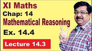 NCERT XI Maths  Mathematical reasoning  Ex 144  Implications  Contrapositive [upl. by Airad]