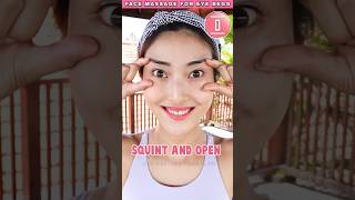 10sec eye begs massage🥰 To prevent eye wrinkles dark circles under eyes shorts [upl. by Seldan834]