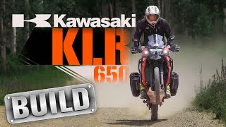 2022 Kawasaki KLR650 Adventure Bike Build [upl. by Kessel]