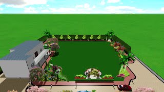 PART 2 LANDSCAPE BACKYARD DESIGN [upl. by Brent]