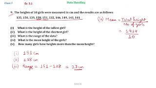 Class 7  Maths  Ex 31  Q9 [upl. by Seumas143]