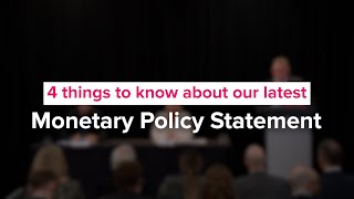 Four things to know about our August 2024 Monetary Policy Statement [upl. by Daley]