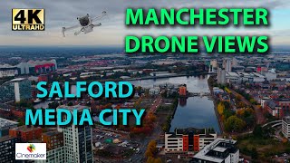 Salford Media City Manchester Drone Views [upl. by Mariele329]