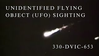 Unidentified Flying Object UFO Sighting  The National Archives Catalog UAP Records 330dvic653 [upl. by Nugesulo384]