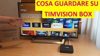 Cosa guardare su TIMVISION Box  Nuovo decoder 2022 DAZN  Netflix  Disney plus [upl. by Shaffert]