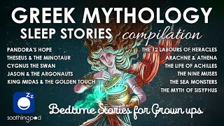 Bedtime Sleep Stories  💙 7 HRS Greek Mythology Stories Compilation 🔥  Famous Greek Myths [upl. by Chen]