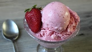 Strawberry Ice Cream  Fast amp Easy Strawberry Ice Cream  Eggless Ice Cream Recipe [upl. by Mirelle946]