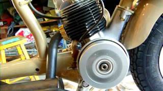 Lambretta C first engine startavi [upl. by Yeltnarb339]