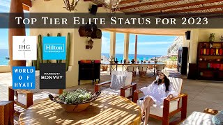 How to Get Top Tier Hotel Elite Member Status for 2023 [upl. by Lihkin]