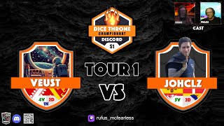 DICE THRONE Championnat de France Discord DTCD TOUR 1 Veust vs Johclz ❤️ [upl. by Wildon670]