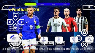 eFootball PES 2024 PPSSPP Patch Original Ps5 Update Transfer amp Fix Cursor Name Best Graphics [upl. by Hsiwhem]