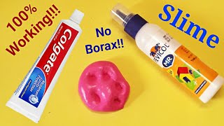 How to make slime with Fevicol and Colgate Toothpaste 1000 Working Real Slime Recipe no activator [upl. by Bergren]