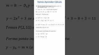 EQUAÇÃO DE UMA RETA TANGENTE A UMA CURVA E PARALELA A UMA OUTRA matemática calculo [upl. by Monahan]