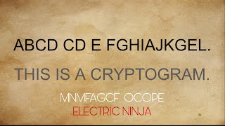 Cryptograms  How to Solve a Cryptogram [upl. by Bhatt565]