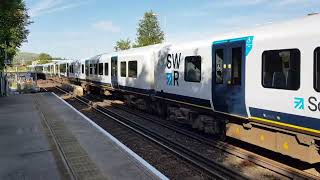 South Western Railway  Trains leaving and arriving at Petersfield UK [upl. by Yssenhguahs]