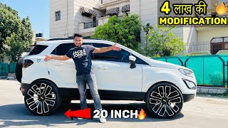 ये देखलो 200 Z Black Modified Ford EcoSport को बना दिया Mafia Car🔥😱 20 inch Alloy Wheels [upl. by Zsolway]