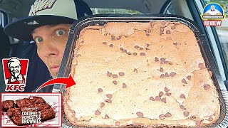 KFC® FamilySized Colonels Homestyle Brownie Review  NEW Dessert  theendorsement [upl. by Florin106]