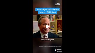 Watch John Pilger use facts to shut down neocon Bill Kristol [upl. by Anahgem844]