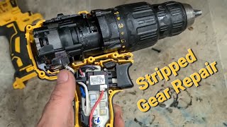 How to repair a Dewalt DCD778 cordless drill with a stripped out slipping gear [upl. by Naharba386]