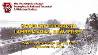 Modeling the PRR in Lambertville New Jersey [upl. by Ecinrahs]