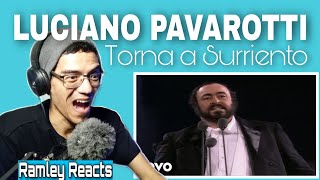 Reaction🎵Luciano Pavarotti  De Curtis Torna a Surriento Stereo  Ramley Reacts [upl. by Hammock]