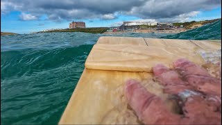 Coffin Lid amp Fringe Surfing at Fistral Beach [upl. by Ydde440]