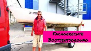 Fachgerechte Bootsentsorgung mit sailch [upl. by Rekab]