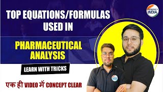 🧾Formula Sheet l Top Equation Used In Pharmaceutical Analysis  GPAT  NIPER  Pharmacist  DI [upl. by Jillane593]