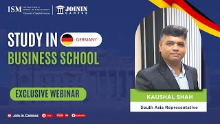 🇩🇪Study In Germany Webinar  ISM University of Applied Sciences🇩🇪 [upl. by Dubois]