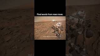 Final words from Mars rover [upl. by Aisul]