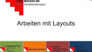 AutoCAD Layouts erstellen [upl. by Hessler]